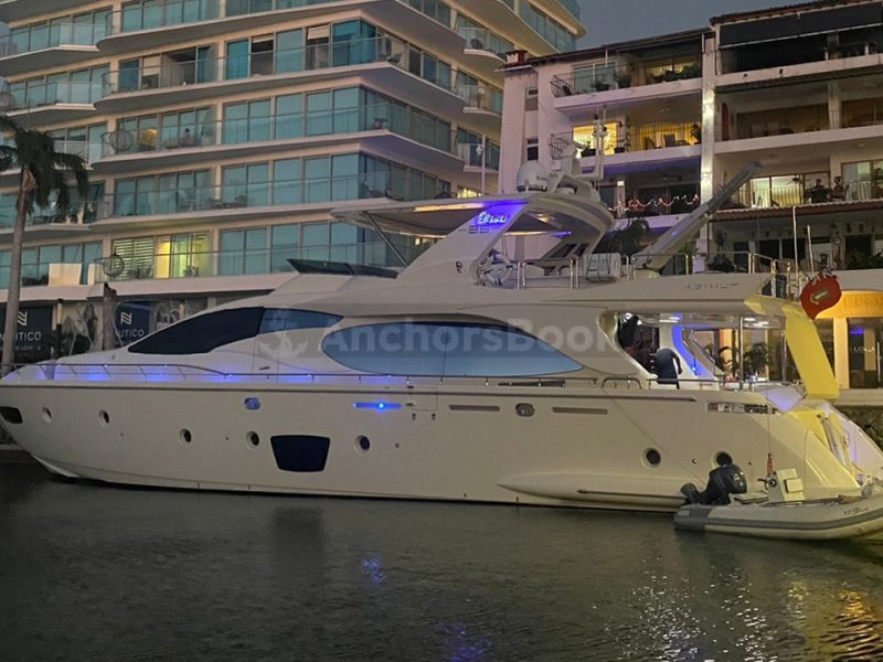 Luxury Yacht Rental In Puerto Vallarta, Jalisco | Azimut 85 | AnchorsBook Photo Luxury Yacht Rental In Puerto Vallarta, Jalisco | Azimut 85