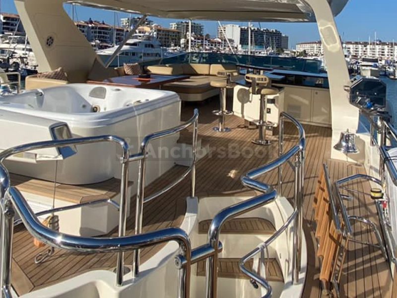 Luxury Yacht Rental In Puerto Vallarta, Jalisco | Azimut 85 | AnchorsBook Photo Luxury Yacht Rental In Puerto Vallarta, Jalisco | Azimut 85