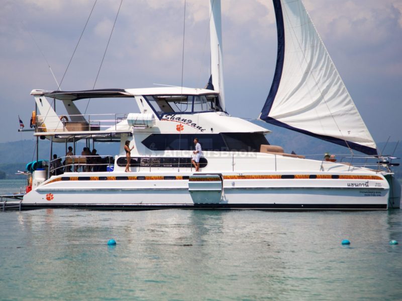 Shangani 70ft Luxury Catamaran (With Food, Drinks, Water Slides) - 8 Hours (Phuket, Thailand) | AnchorsBook Photo Shangani 70ft Luxury Catamaran (With Food, Drinks, Water Slides) - 8 Hours (Phuket, Thailand)