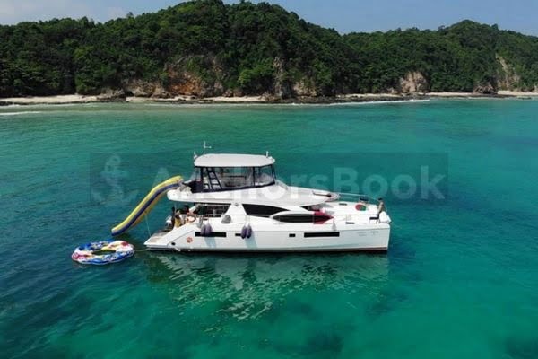 Sanyati 51ft (With Food, Drinks, Water Slides) - 4 Hours Yacht Rental In Phuket, Thailand | AnchorsBook Photo Sanyati 51ft (With Food, Drinks, Water Slides) - 4 Hours Yacht Rental In Phuket, Thailand