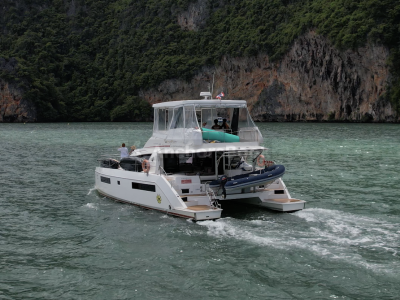 Leopard Catamaran 51 ft Yacht Charter In Phuket | AnchorsBook Photo Shashani 43ft (With Food, Drinks, Water Slides) - 4-8 Hours Yacht Rental In Phuket, Thailand