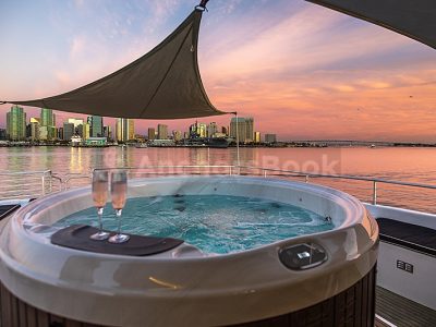 Private Boat Rental Priced Per Person in San Diego California - 70' Luxury Power Yacht With Hot Tub