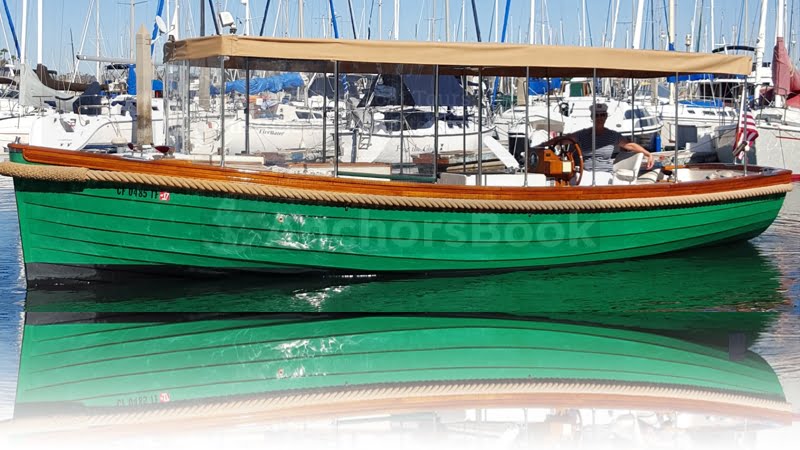 Boat Rental in San Diego California - 26' Gentleman's Launch Touring Boat | AnchorsBook Photo Boat Rental in San Diego California - 26' Gentleman's Launch Touring Boat