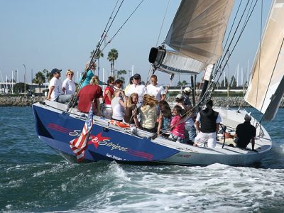 70' DEFEVER / WANDERLUST | AnchorsBook Photo Sailboat Rental in San Diego California - 3 Hour Sailing Adventure