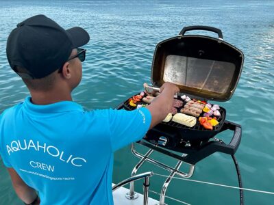 Maximum 1 | AnchorsBook Photo 4 Hour Private Luxury Yacht Charter to Lazarus/St John Island – Fountaine Pajot Lucia 40 sailing catamaran