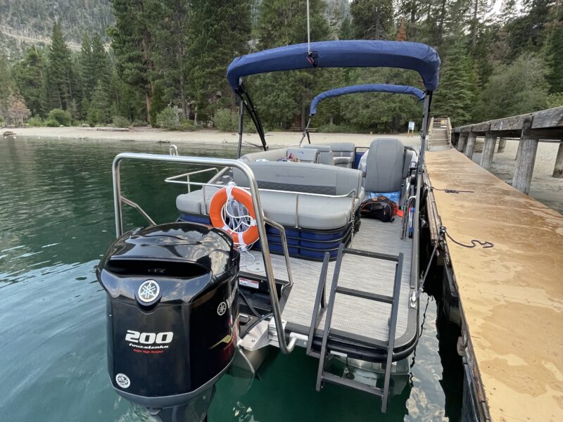 Lake Tahoe Luxury Pontoon Rental | AnchorsBook Photo Lake Tahoe Luxury Pontoon Rental