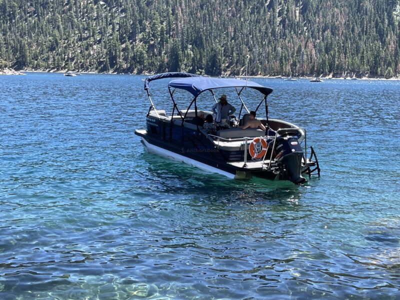 Lake Tahoe Luxury Pontoon Rental | AnchorsBook Photo Lake Tahoe Luxury Pontoon Rental