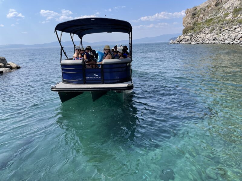 Lake Tahoe Luxury Pontoon Rental | AnchorsBook Photo Lake Tahoe Luxury Pontoon Rental
