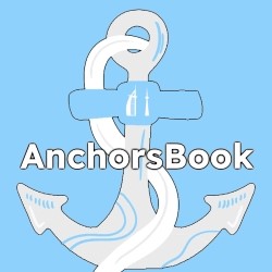 Dubai Yacht Management For Rental | AnchorsBook Photo AnchorsBook Logo Blue Background Square