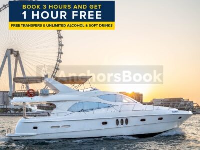 Yacht 61ft | Free 🚌 Transfer, & Free 🥂 Unlimited Alcohol + Soft Drinks Included - Book 3 Hr Get 1 Hr Free Offer