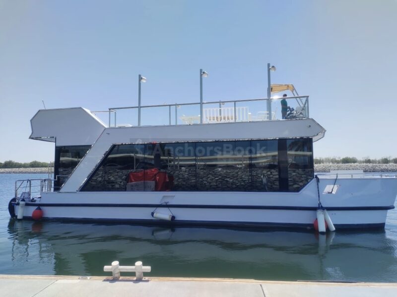 New 2023 Build Houseboat Rental In Yas Marina | AnchorsBook Photo New 2023 Build Houseboat Rental In Yas Marina