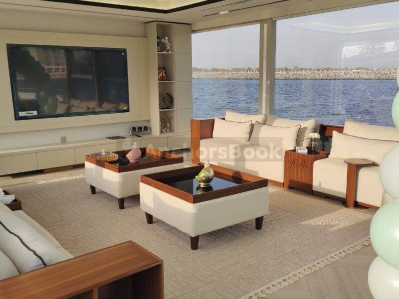 New 2023 Build Houseboat Rental In Yas Marina | AnchorsBook Photo New 2023 Build Houseboat Rental In Yas Marina