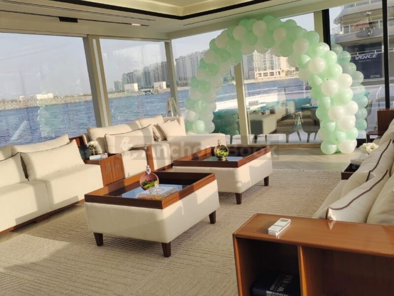 New 2023 Build Houseboat Rental In Yas Marina | AnchorsBook Photo New 2023 Build Houseboat Rental In Yas Marina