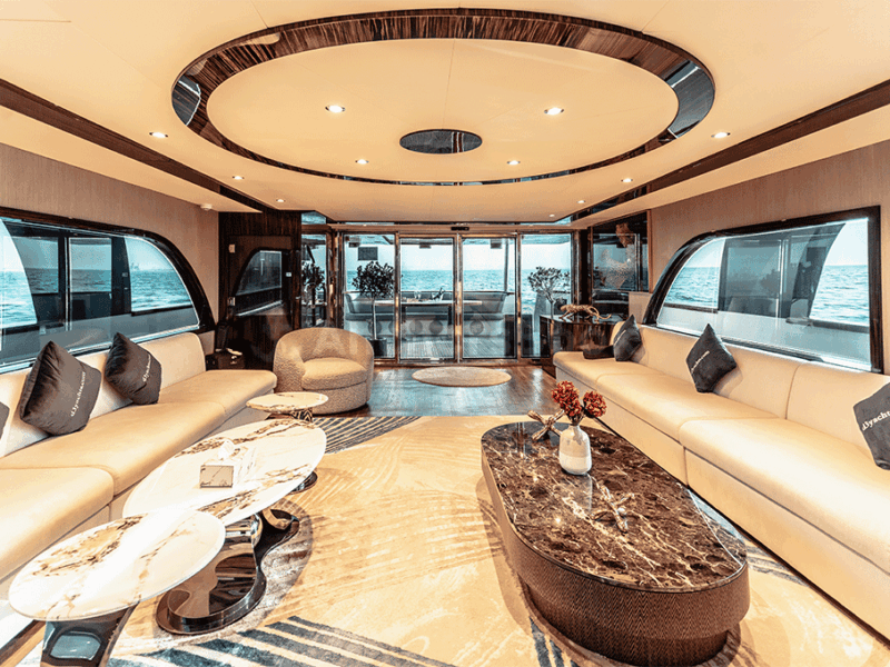 VIP Dubai 151ft Yacht Rental For Up To 120 Guests | AnchorsBook Photo VIP Dubai 151ft Yacht Rental For Up To 120 Guests