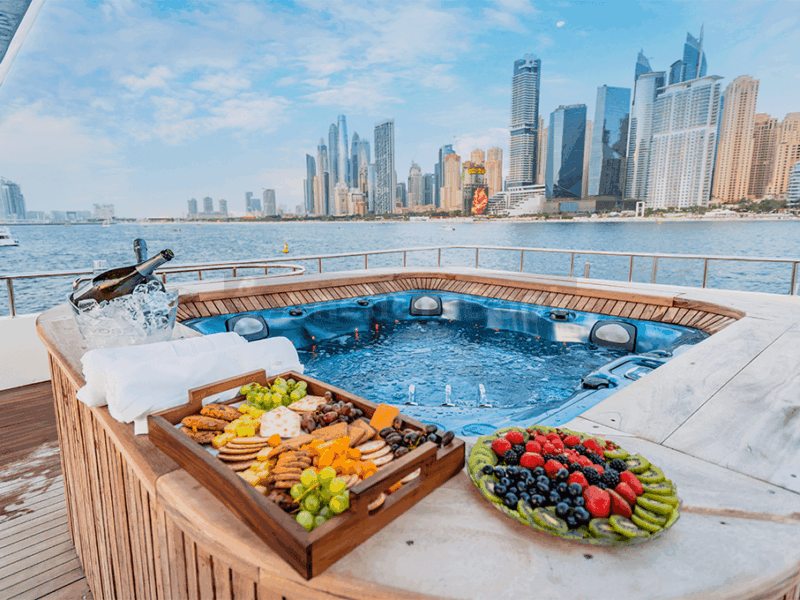VIP Dubai 151ft Yacht Rental For Up To 120 Guests | AnchorsBook Photo VIP Dubai 151ft Yacht Rental For Up To 120 Guests