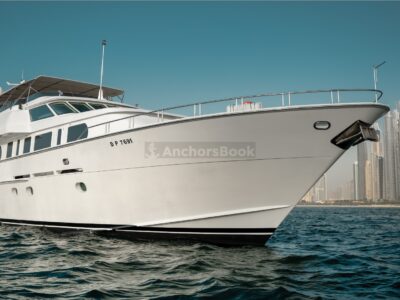 Bella Vita 1 Yacht Charter (Dubai – 130 Guests Max) | AnchorsBook Photo Premium 118ft | Free 🚌 Transfer, & Free 🥂 Unlimited Alcohol + Soft Drinks Included - Book 3+ Hr Get 1 Hr Free Offer