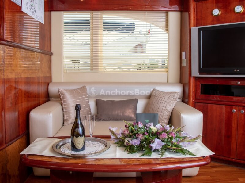 4-6 Hour Birthday Party 61ft Yacht - Included: 🚌Transfers, 🎂Cake, 🎈Decorations, 🥂Unlimited Alcohol & Soft Drinks | AnchorsBook Photo 4-6 Hour Birthday Party 61ft Yacht - Included: 🚌Transfers, 🎂Cake, 🎈Decorations, 🥂Unlimited Alcohol & Soft Drinks