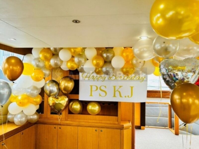 4-6 Hour Birthday Party 61ft Yacht - Included: 🚌Transfers, 🎂Cake, 🎈Decorations, 🥂Unlimited Alcohol & Soft Drinks | AnchorsBook Photo 4-6 Hour Birthday Party 61ft Yacht - Included: 🚌Transfers, 🎂Cake, 🎈Decorations, 🥂Unlimited Alcohol & Soft Drinks