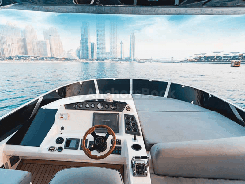 Dubai 68ft Yacht Rental For Up To 23 Guests | AnchorsBook Photo Dubai 68ft Yacht Rental For Up To 23 Guests