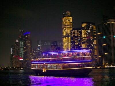 Dubai Boat Tour Rentals | AnchorsBook Photo Sunset Dhow Cruise in Dubai Marina