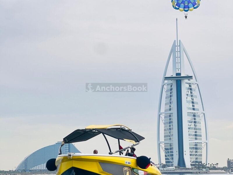 Dubai Parasailing For 2 Guests (30 Minutes) | AnchorsBook Photo Dubai Parasailing For 2 Guests (30 Minutes)