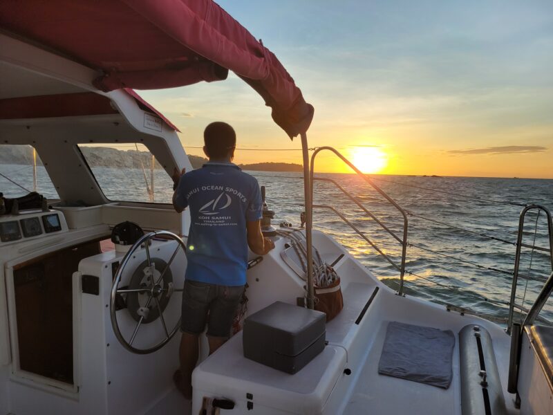 Sailing Catamaran In Samui - Thailand | AnchorsBook Photo Sailing Catamaran In Samui - Thailand