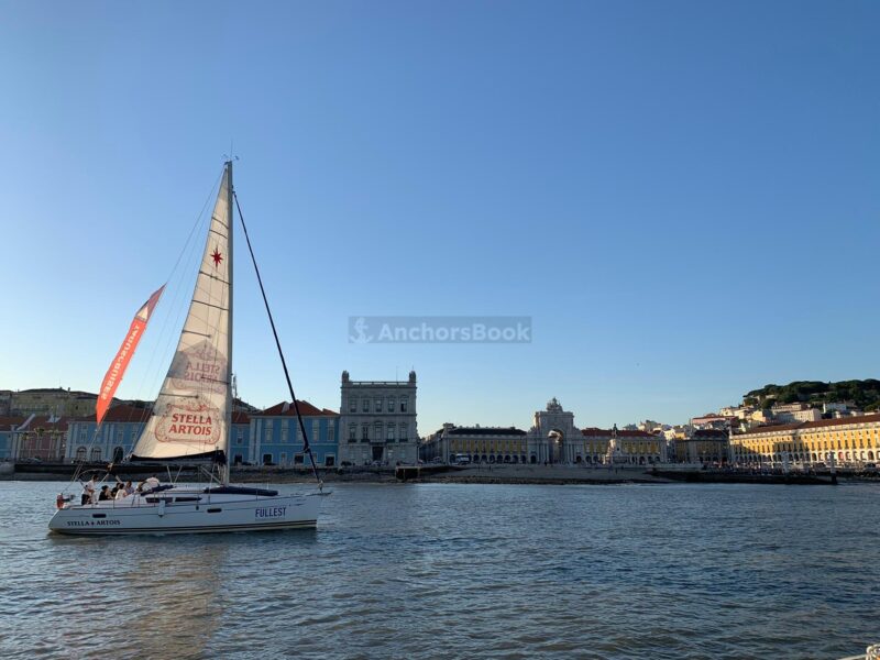Sunset 2 hour shared boat tour in Lisbon | AnchorsBook Photo Sunset 2 hour shared boat tour in Lisbon