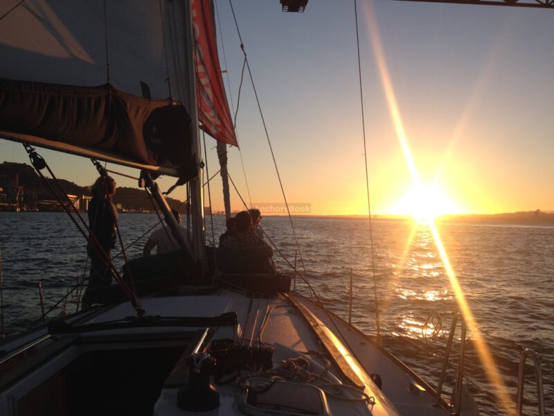 Sunset 2 hour shared boat tour in Lisbon | AnchorsBook Photo Sunset 2 hour shared boat tour in Lisbon