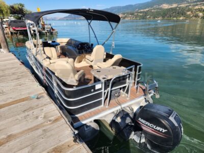 14 PASSENGER DOUBLE BIMINI 23 FEET PONTOON WITH 150HP ENGINE