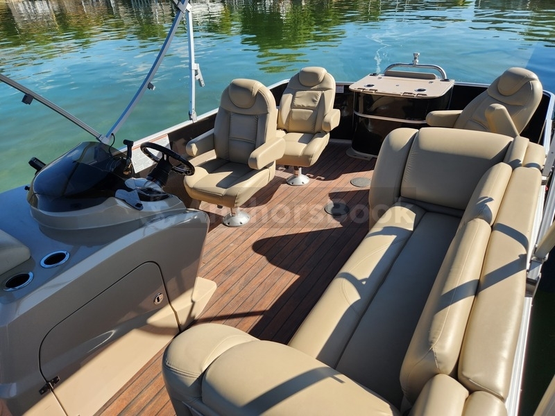 14 PASSENGER DOUBLE BIMINI 23 FEET PONTOON WITH 150HP ENGINE | AnchorsBook Photo 14 PASSENGER DOUBLE BIMINI 23 FEET PONTOON WITH 150HP ENGINE