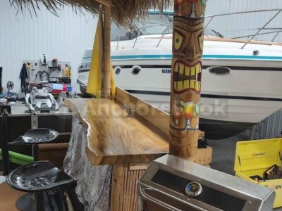Beautiful 40 Foot Monk McQueen | AnchorsBook Photo Tiki Party Yacht Pontoon Boat, 115HP