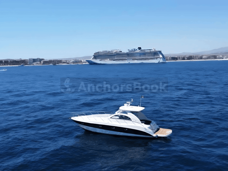 Cabo Luxury Yacht Charter – Private Crew & Snorkeling Adventure | AnchorsBook Photo Cabo Luxury Yacht Charter – Private Crew & Snorkeling Adventure