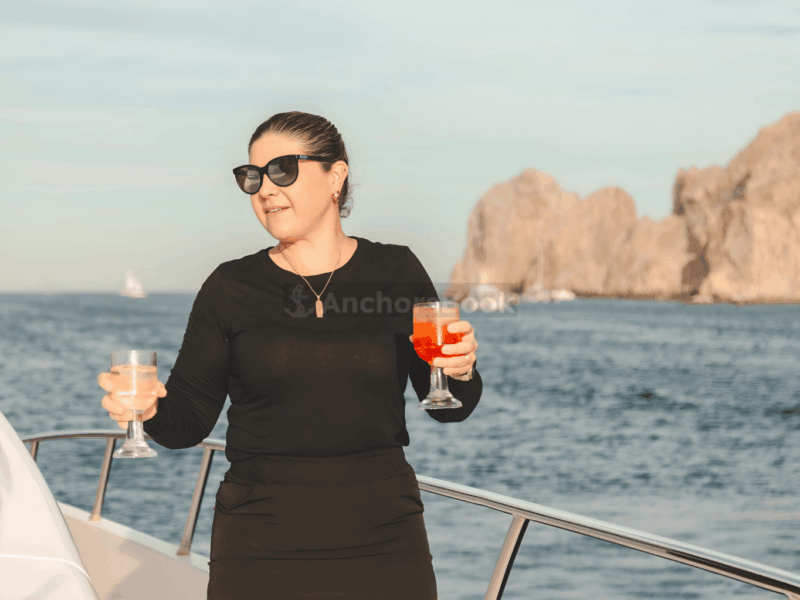 Your Own Private Yacht in Cabo – Snorkeling, Crew & Coastal Views | AnchorsBook Photo Your Own Private Yacht in Cabo – Snorkeling, Crew & Coastal Views