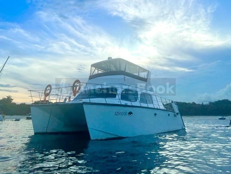 4 Hour Private 47ft Power Catamaran Charter In Singapore - 40 Max Guests | AnchorsBook Photo 4 Hour Private 47ft Power Catamaran Charter In Singapore - 40 Max Guests