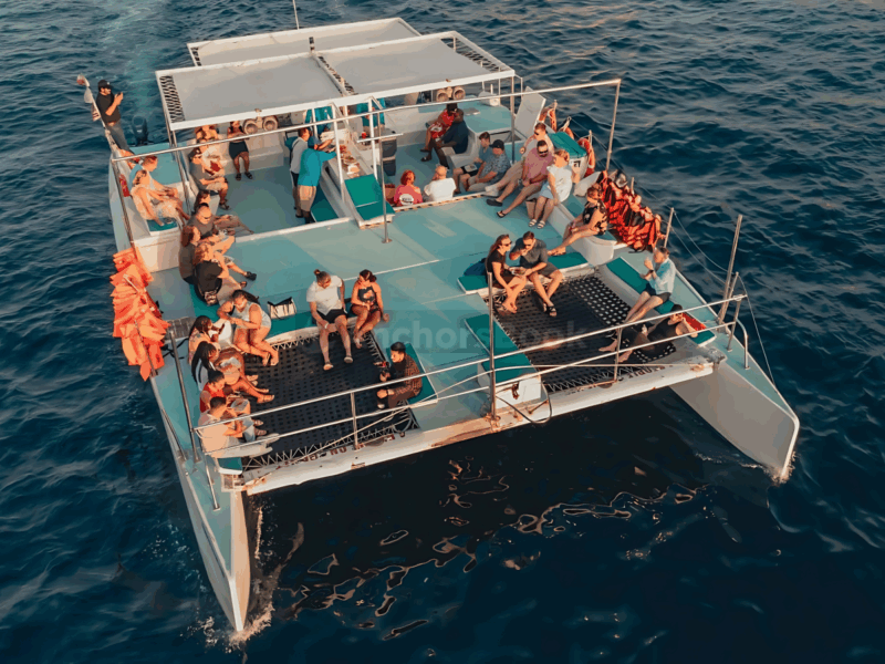 Los Cabos Sunset Catamaran Cruise with Open Bar & Light Snack | AnchorsBook Photo Los Cabos Sunset Catamaran Cruise with Open Bar & Light Snack