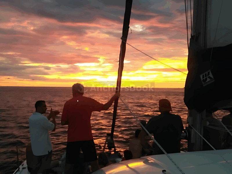 Costa Rica Sunset Catamaran: Snorkeling, Drinks & Fresh Bites | AnchorsBook Photo Costa Rica Sunset Catamaran: Snorkeling, Drinks & Fresh Bites